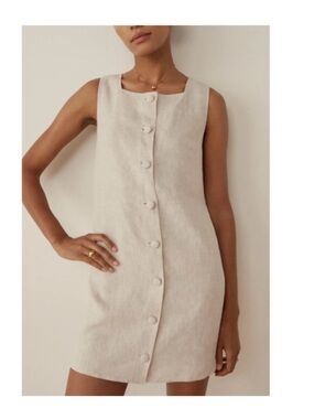 Reformation Linen blend mini dress